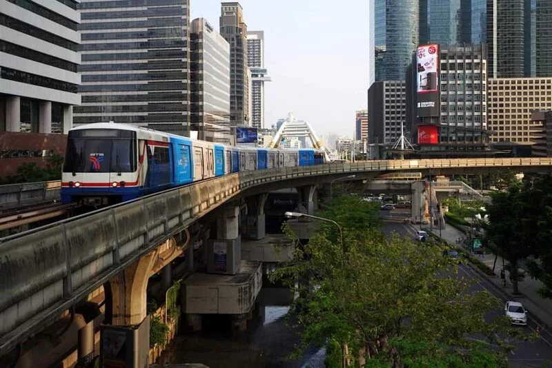 Bangkok-Transportation BTS-Trains