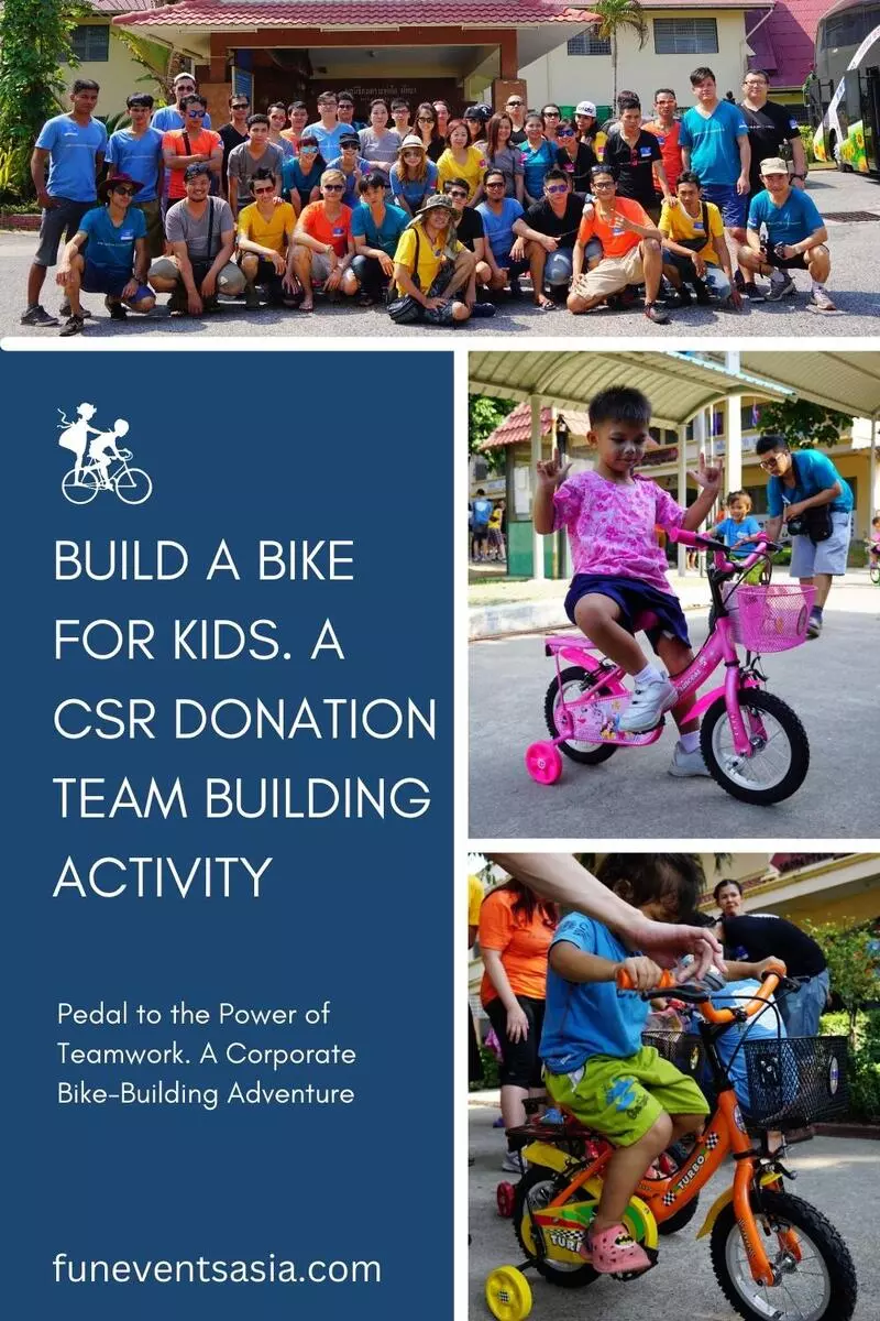 Engaging bike-building CSR team building in Thailand: Pedaling towards social impact.