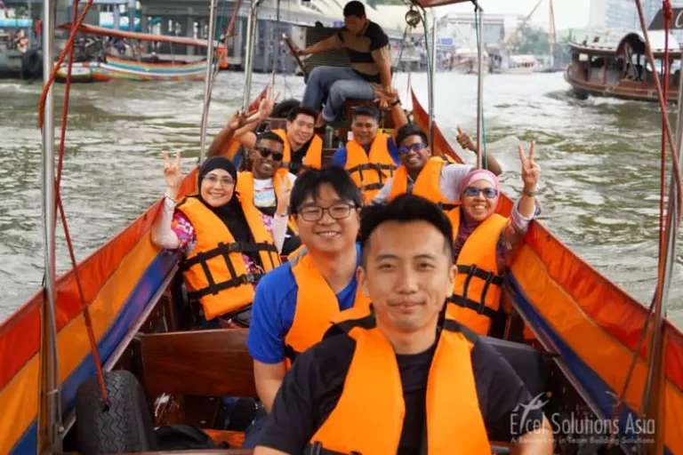 Chao Phraya River Long Tail Boat Corporate Team Building Events