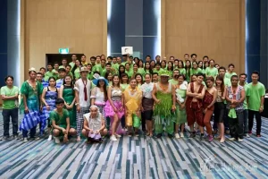 Corporate group on a fashion team building event in Pattaya