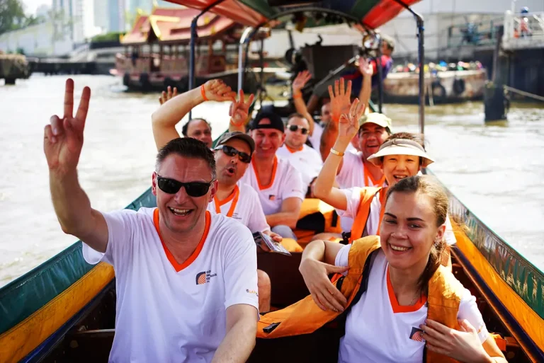 Long Tail Boat Racing in Bangkok James Bond Style