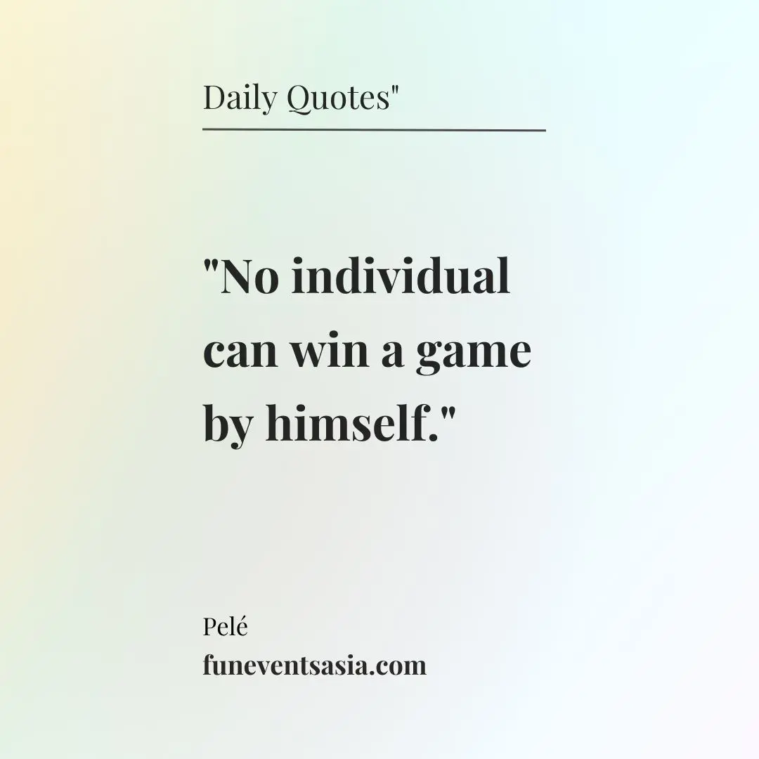 No individual can win