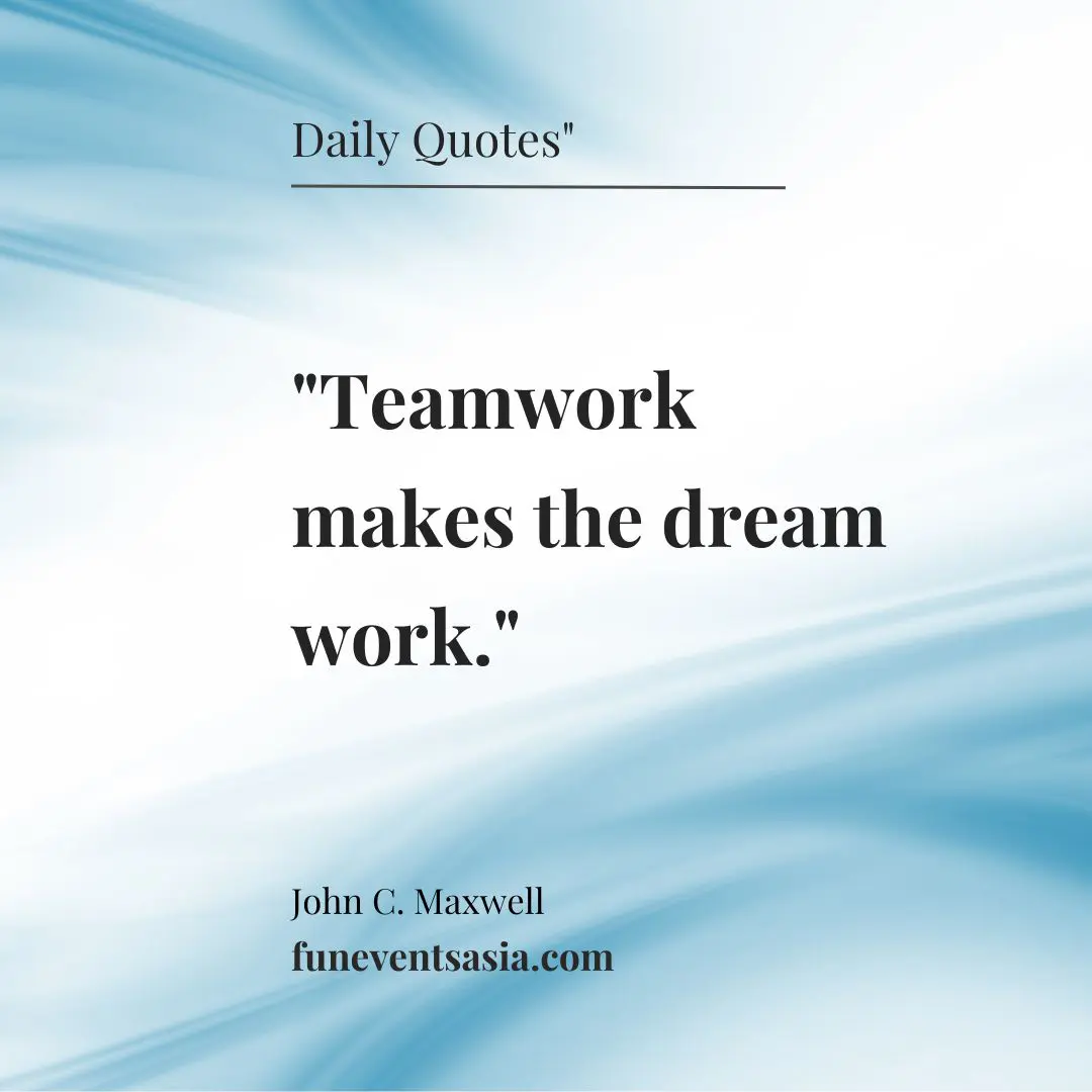 Team work makes the dream work