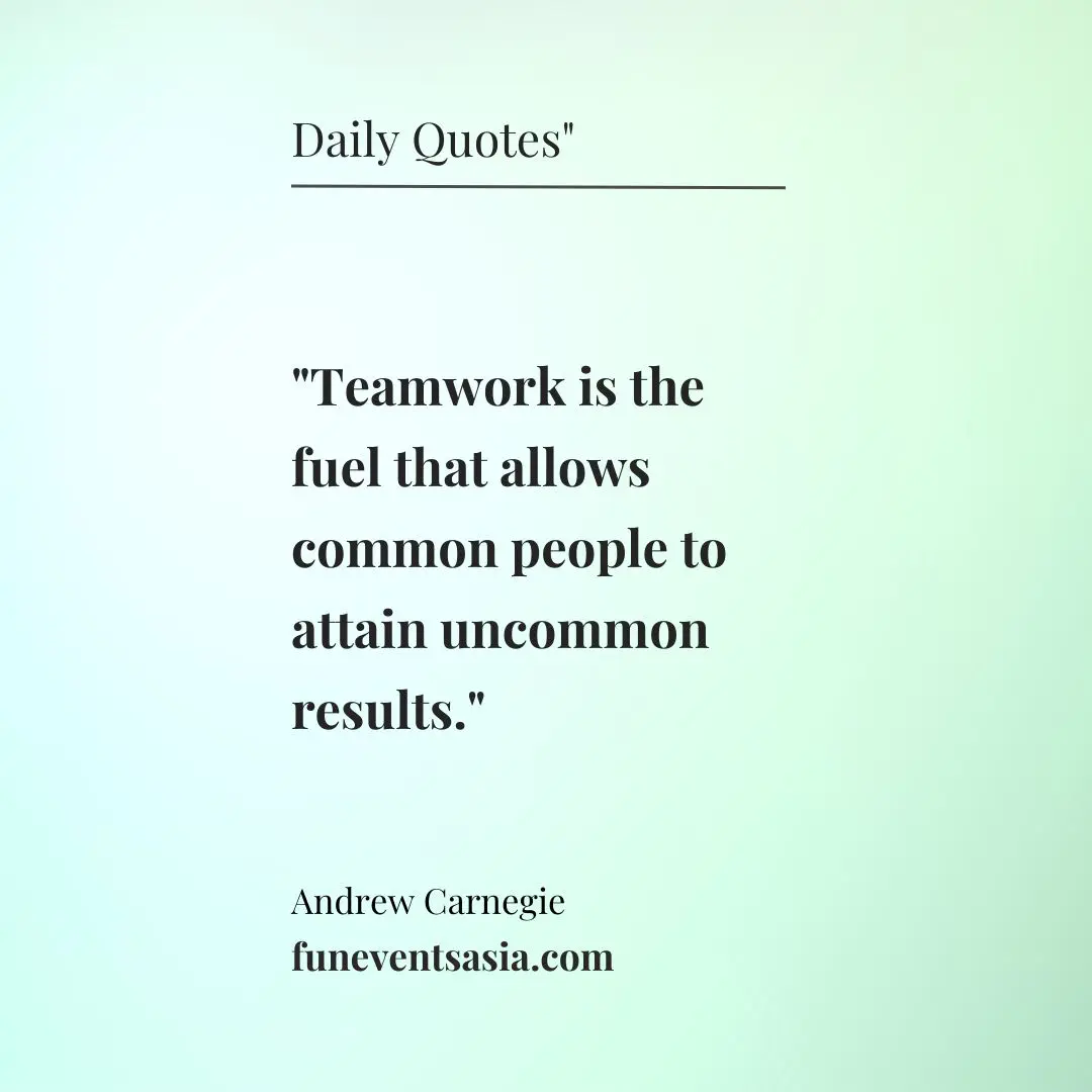 Teamwork is fuel